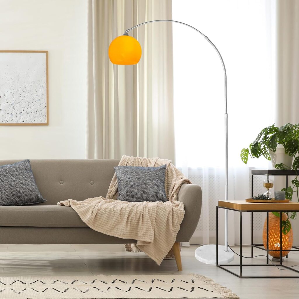 Lampadaire Mid Century Modern arqué par Cclife