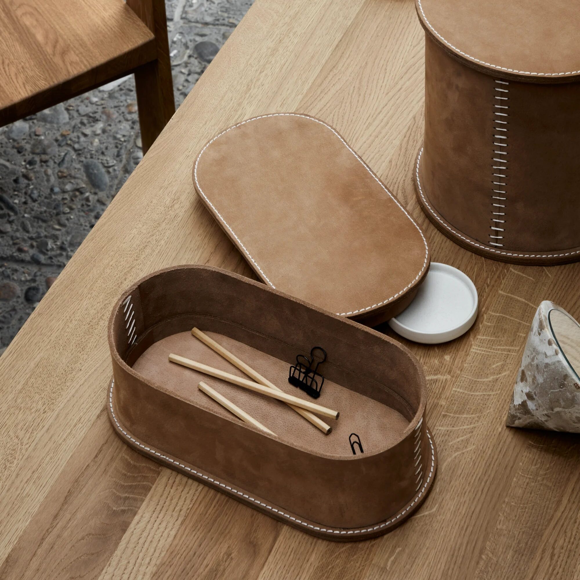 Boite en Cuire de chez Kristina Dam